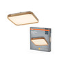 Preview: OSRAM LED Deckenleuchte Orbis Alicia 395X395MM 24W 830 Click DIM Wood Decor Dimmbar Warm weiß 4099854446078