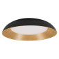 Preview: OSRAM LED Deckenleuchte Orbis Alva 505MM 36W 830 Click DIM Black and Wood Decor Dimmbar Warm weiß 4099854446337