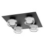 Preview: OSRAM LED Aussen-Deckenleuchte Orbis Flame 4X5.5W Click CCT IP44 Black Warm weiß,Kalt weiß 4099854447945