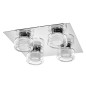 Preview: OSRAM LED Aussen-Deckenleuchte Orbis Flame 4X5.5W Click CCT IP44 Chrome Warm weiß,Kalt weiß 4099854447969