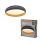 Preview: OSRAM LED Deckenleuchte Orbis Livia 520MM 36W 830 Click DIM Gray and Wood Decor Dimmbar Warm weiß 4099854448300