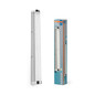 Preview: OSRAM LED Deckenleuchte Orbis Tube Bubble Glass 60CM Click CCT DIM IP44  Chrome Dimmbar Warm weiß,Kalt weiß 4099854450648