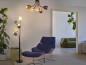 Preview: OSRAM Stehleuchte Decor Felt Weaving Cans Floor 5XE14 Multicolor 4099854454349
