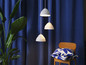 Preview: OSRAM Pendelleuchte Decor Camel Bell Pendant 3XE14 White 4099854458767