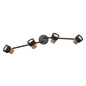 Preview: OSRAM LED Deckenleuchte DECOR SPOT CORK BLACK 4x3.4W 927 DIM Dimmbar Warm weiß 4099854470691
