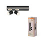 Preview: OSRAM LED Deckenleuchte DECOR SPOT MARS BLACK 2 Spot Warm weiß 4099854471711