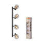 Preview: OSRAM LED Deckenleuchte DECOR SPOT FIREFLY 4X2.8W 827 E14 Black Dimmbar Warm weiß 4099854472152