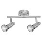 Preview: OSRAM LED Spotleuchte LED SPOT BRUSHED SILVER GU10 2 x 2.6W 2700K Warm weiß 4099854473401