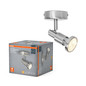 Preview: OSRAM LED Spotleuchte LED SPOT BRUSHED SILVER GU10 2.6W 2700K Warm weiß 4099854473548