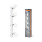 Preview: OSRAM LED Spotleuchte LED SPOT PEAR WHITE 4 x 4.3W 2700K GU10 Warm weiß 4099854473821