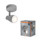 Preview: OSRAM LED Spotleuchte LED SPOT PEAR GREY 1 x 4.3W 2700K GU10 Warm weiß 4099854473845