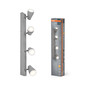 Preview: OSRAM LED Spotleuchte LED SPOT PEAR GREY 4 x 4.3W 2700K GU10 Warm weiß 4099854473906