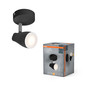 Preview: OSRAM LED Spotleuchte LED SPOT PEAR BLACK 1 x 4.3W 2700K GU10 Warm weiß 4099854473920