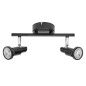 Preview: OSRAM LED Deckenleuchte LED SPOT BLACK 2 X 3.4W 927 DIM Dimmbar Warm weiß 4099854474378