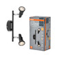 Preview: OSRAM LED Deckenleuchte LED SPOT BLACK 2 X 3.4W 927 DIM Dimmbar Warm weiß 4099854474378