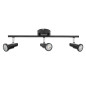 Preview: OSRAM LED Deckenleuchte LED SPOT BLACK 3 X 3.4W 927 DIM Dimmbar Warm weiß 4099854474439