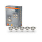 Preview: OSRAM LED Spotleuchte LED SPOT SET RECESS GU10 5x2.6W GU10 Brushed Nickel Warm weiß 4099854482762