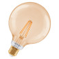 Preview: OSRAM LED Leuchtmittel SMART+ MATTER Filament CLASSIC shapes 6W 824 Filament GOLD DIM E27 Dimmbar Warm weiß 4099854529986