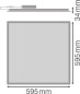Preview: LEDVANCE PANEL PL COMP 600 DA V 30W 4050lm dimmbar 4099854734984