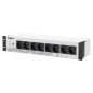 Preview: Legrand 19 Zoll Rack PDU mit integr. USV-Anlage, 800VA - 480W, 1-phasig 230V mit 8xSteckdosenleiste für 19-Zoll Racks / Netzverteilerschränken, 310332