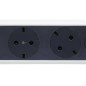 Preview: Legrand Drehbare Steckdosenleiste 3x Steckdose, 1,5m Kabel weiss-schwarz 694527