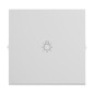 Preview: Legrand SEANO Wippe mit Lichtsymbol für Wechselschalter, Taster und Kreuzschalter, Schalterabdeckung, Wippenplatte, Anthrazit, 765113
