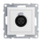 Preview: Legrand SEANO XLR-Dose 3-polig weiblich, Einsatz inklusive Abdeckung, Schraubklemmen: 0,5mm2, Ultraweiß, 765161