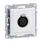 Preview: Legrand SEANO XLR-Dose 3-polig weiblich, Einsatz inklusive Abdeckung, Schraubklemmen: 0,5mm2, Ultraweiß, 765161