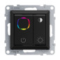 Preview: Legrand SEANO RGB-Dali-Dimmer 1 Bereich, manuelles Wechseln der Farben für DALI Vorschaltgeräte und Treiber Schwarz, 765345