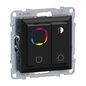 Preview: Legrand SEANO RGB-Dali-Dimmer 1 Bereich, manuelles Wechseln der Farben für DALI Vorschaltgeräte und Treiber Schwarz, 765345