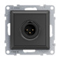 Preview: Legrand SEANO XLR-Dose 3-polig männlich, Einsatz inklusive Abdeckung, Schraubklemmen: 0,5mm2, Anthrazit, 765462