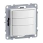 Preview: Legrand SEANO 3-Leiter-Bewegungsmelder-Einsatz inkl. Abdeckung, 180° Erfassungsbereich, mit Handbetätigung, 600W, 5–20m, Ultraweiß, 765605