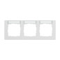 Preview: Legrand Seano+ 3-fach Rahmen horizontal mit Beschriftungsfeld, nachhaltige Produktion und Verpackung, Ultraweiß, 765893
