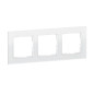 Preview: Legrand SEANO Natura 3-fach Rahmen aus Echtmaterial, nachhaltige Produktion und Verpackung, Designausführung: Weißes Glas, 766103