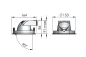Preview: Lival LED-Deckeneinbaustrahler Mini Lean DL 42W Bakery 2730lm 36° silber Bäckerei 90Ra