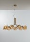 Preview: Eco-Light 9120-S9 GO Honey Pendelleuchte 9fach G9 Champagne Messing