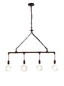 Preview: LUCE Design Armacord Pendelleuchte 4fach E27 Rostfarbig Antik