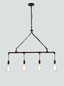 Preview: LUCE Design Armacord Pendelleuchte 4fach E27 Rostfarbig Antik