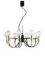 Preview: LUCE Design Axon Pendelleuchte 8fach E27 Schwarz/Gold