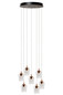 Preview: Lucide BERLIANE LED Pendelleuchten 7-fach 3,8W dimmbar Warmweiss Modern Transparent 65-164,5cm 00430/28/60
