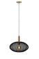 Preview: Lucide CORINA Pendelleuchte E27 Schwarz, Mattes Gold, Messing 03447/52/30