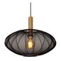 Preview: Lucide CORINA Pendelleuchte E27 Schwarz, Mattes Gold, Messing 03447/52/30
