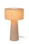 Preview: Lucide LEEROY E27 Tischlampe Modern Taupe 03548/50/41