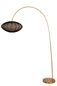 Preview: Lucide CORINA Stehleuchte E27 Schwarz, Mattes Gold, Messing 03747/60/30