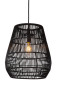 Preview: Lucide NERIDA Pendelleuchte E27 Schwarz IP44 03844/01/30