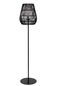 Preview: Lucide NERIDA Stehleuchte E27 Schwarz IP44 03845/81/30