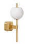 Preview: Lucide ELDA G9 Wandleuchte IP44 Retro Mattgold 04215/01/02