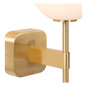 Preview: Lucide ELDA G9 Wandleuchte IP44 Retro Mattgold 04215/01/02