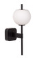 Preview: Lucide ELDA G9 Wandleuchte IP44 Retro Schwarz 04215/01/30