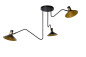 Preview: Lucide PEPIJN Deckenleuchte 3x E14 Schwarz, Mattes Gold, Messing 05128/03/30 *B-Ware*